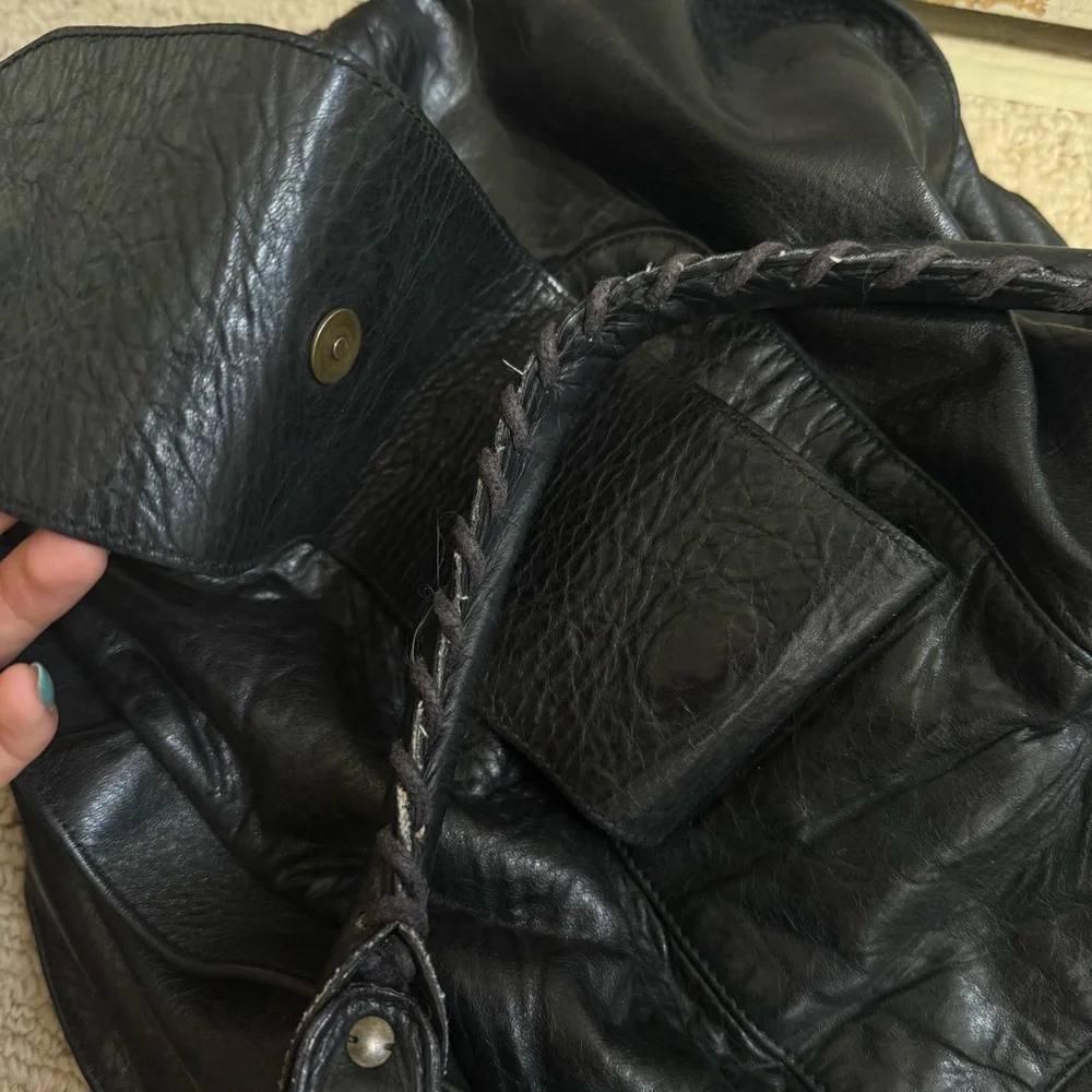 Balenciaga Motocross Black Leather Hobo Bag - Picture 8 of 8